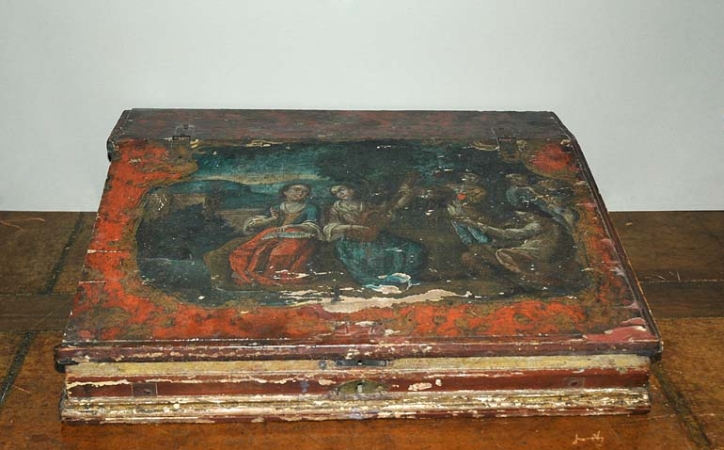 Lot image - Italian Rococo Painted Lap Desk