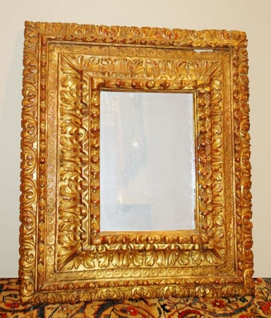 Lot image - Italian Baroque Gilt-Wood Mirror