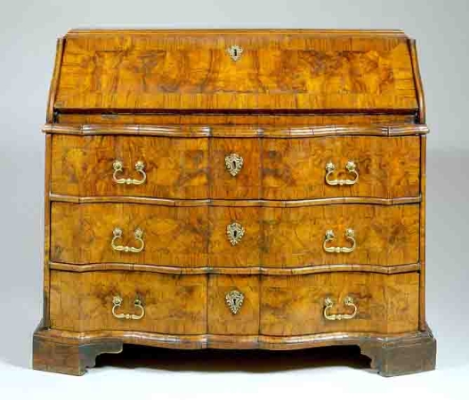 Lot image - Italian Baroque Walnut Bureau
