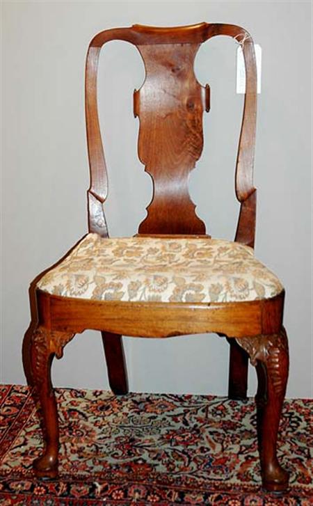 Lot image - George I Walnut Side Chair