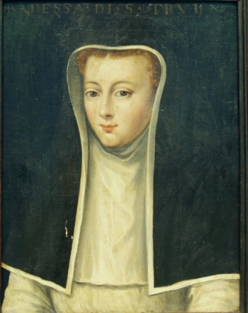 Lot image - Flemish School 16th Century Portrait of an Abbess