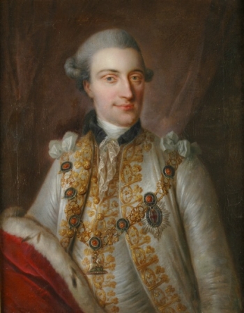 Lot image - English School 18th Century Frederick Louis, Prince of Wales, Wearing the Chain of the Order of the Garter
