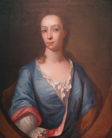 Lot image - School of Godfrey Kneller Lady in a Blue Gown