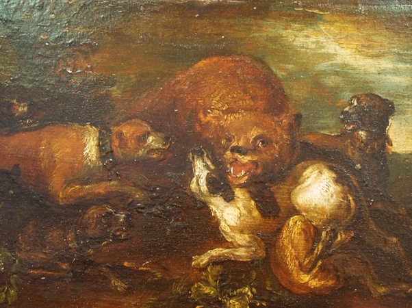Lot image - Flemish School 17th Century A Bear Hunt