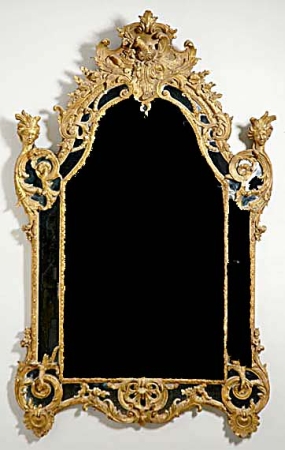 Lot image - Regence Gilt-Wood Mirror