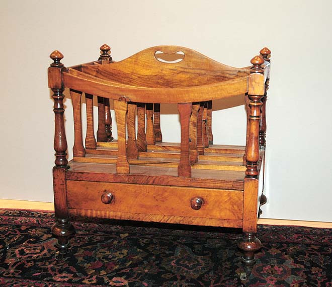 Lot image - Late George II Walnut Canterbury