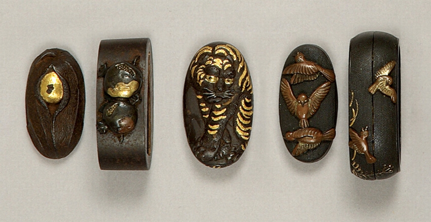 Lot image - Two Japanese Fuchi-Kashira