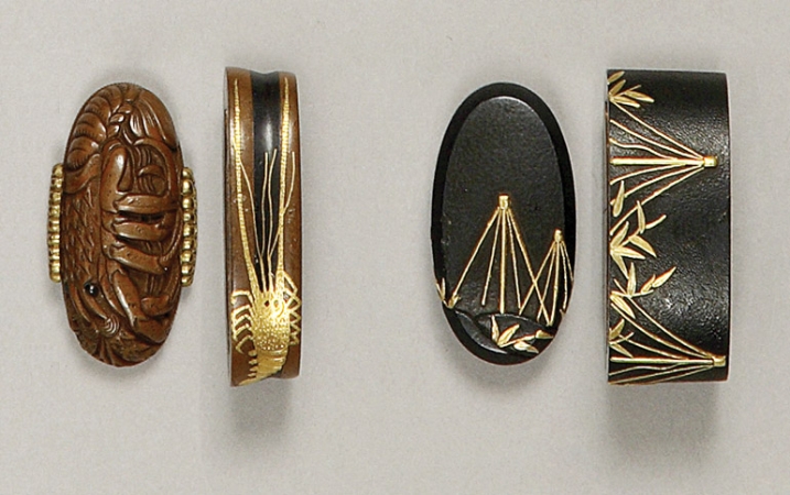 Lot image - Two Japanese Fuchi-Kashira