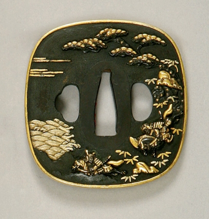 Lot image - Japanese Bronze Tsuba