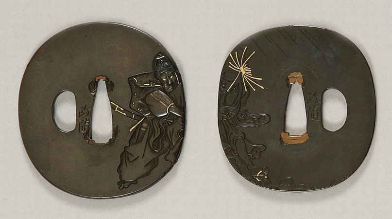 Lot image - Pair of Japanese Bronze Tsuba