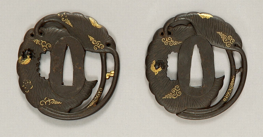 Lot image - Pair of Japanese Bronze Tsuba