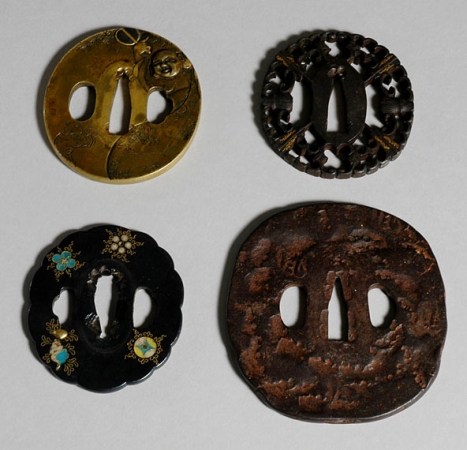 Lot image - Four Japanese Tsuba
