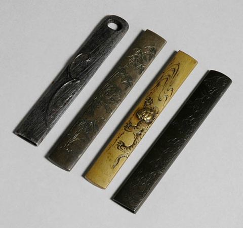 Lot image - Four Japanese Kozuka
