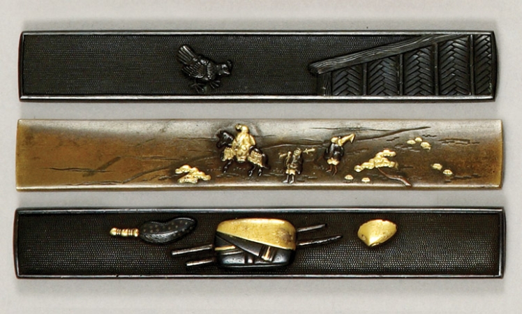 Lot image - Three Japanese Kozuka