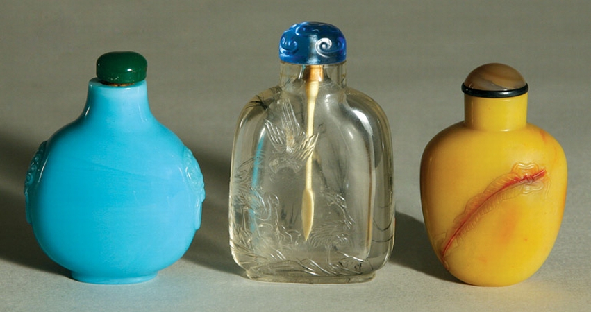 Lot image - Three Chinese Snuff Bottles