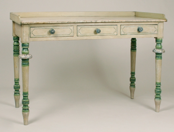 Lot image - Regency Painted Ladys Desk