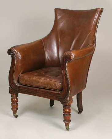 Lot image - William IV Mahogany Library Chair