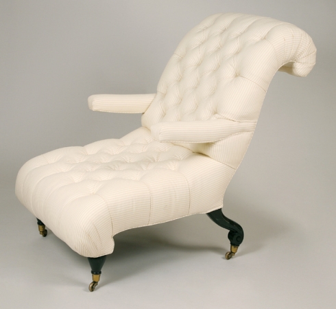 Lot image - Victorian Ebonized Library Chair