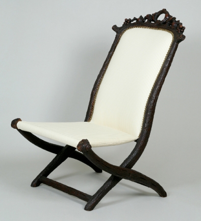 Lot image - Victorian Black Forest Style Carved Oak Side Chair