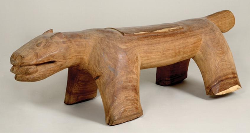 Lot image - Wood Model of a Stylized Otter