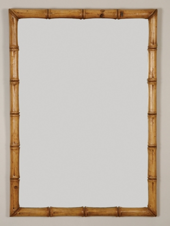 Lot image - Painted Faux Bamboo Mirror