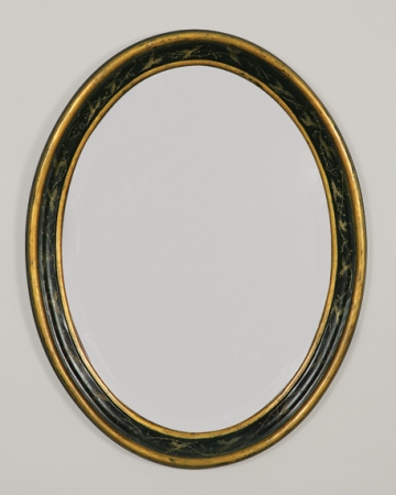 Lot image - Georgian Style Ebonized and Parcel Gilt Mirror