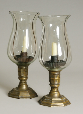 Lot image - Pair of Louis XIV Style Gilt-Metal Photophores