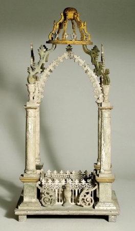 Lot image - Victorian Style Gray Painted Pavillon