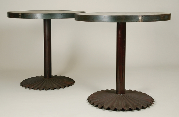 Lot image - Pair of French Zinc Side Tables