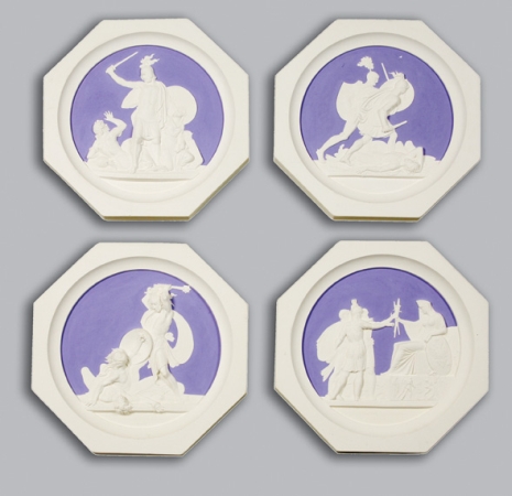 Lot image - Set of Four Greek Plaster Medallions