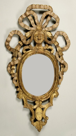Lot image - Italian Rococo Gilt-Wood Mirror