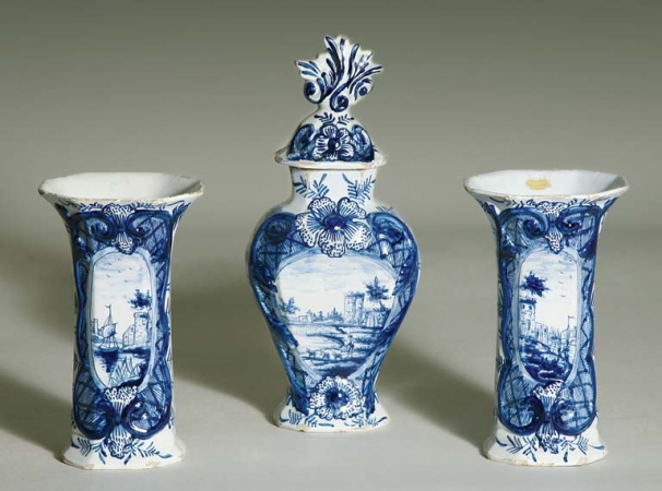 Lot image - Group of Dutch Delft Articles