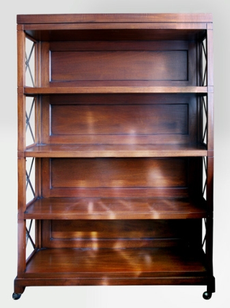 Lot image - Regency Style Mahogany and Bronze Five-Tier Etagere