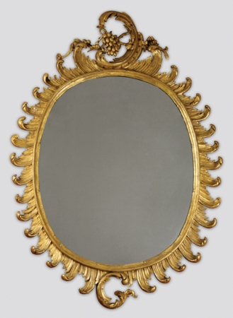 Lot image - George III Gilt-Wood Mirror