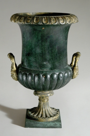 Lot image - Italian Neoclassical Gilt-Metal Mounted Tole Urn