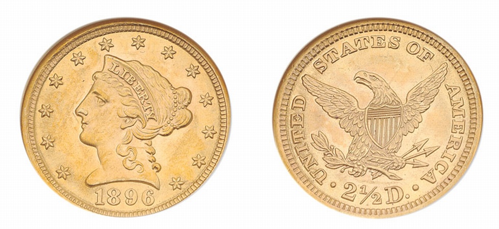 Lot image - 1896 $2 1/2 Liberty Head