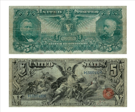 Lot image - Ten Large Size United States Bank Notes