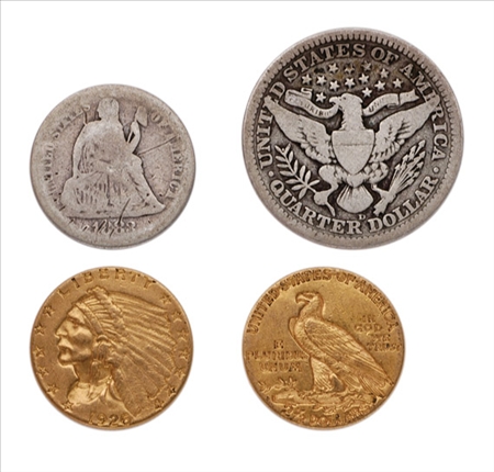 Lot image - Group of United States Coins, 1870s to 1960s