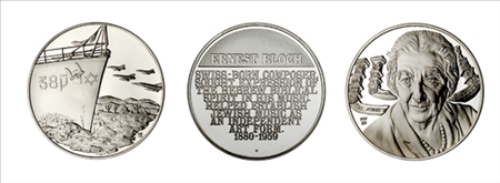 Lot image - 1974 History of the Jewish People: Approximately One Hundred Twenty Silver Medals