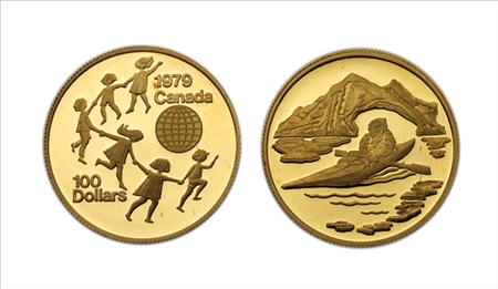 Lot image - Canada: Four Proof Gold Coins, KM # 126 and 129