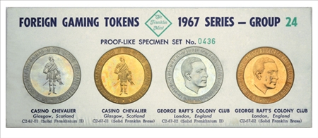 Lot image - Franklin Mint Gaming Tokens