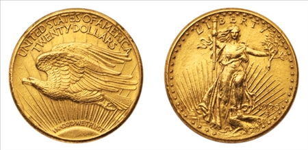 Lot image - 1925 $ 20 St. Gaudens