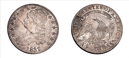 Lot image - 1832 Capped Bust Half-Dollar