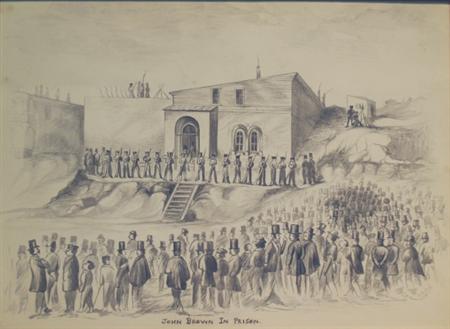 Lot image - David Dahoff Neal American, 1838-1915 John Brown in Prison