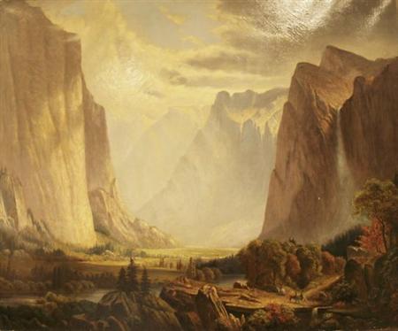 Lot image - American School 19th Century The Yosemite Valley