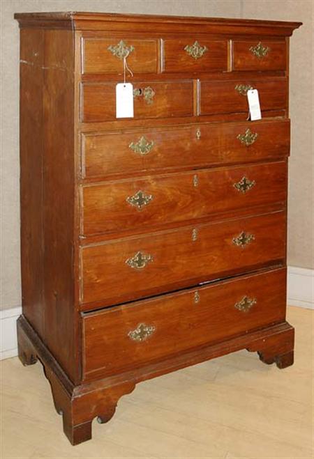 Lot image - Chippendale Walnut Chest of Drawers