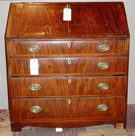 Lot image - George III Mahogany Slant Front Desk