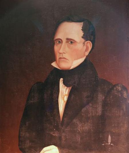 Lot image - American School 19th Century Portrait of a Man, circa 1825-1830