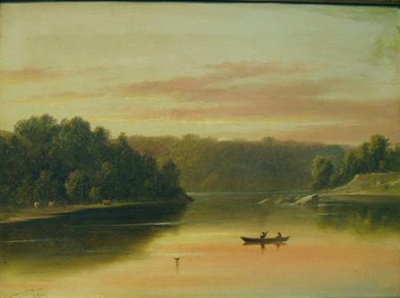 Lot image - Charles Lanman American, 1819-1895 River Landscape