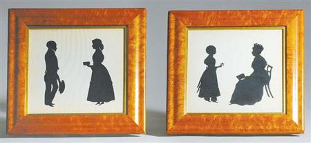 Lot image - Group of Silhouette Portraits